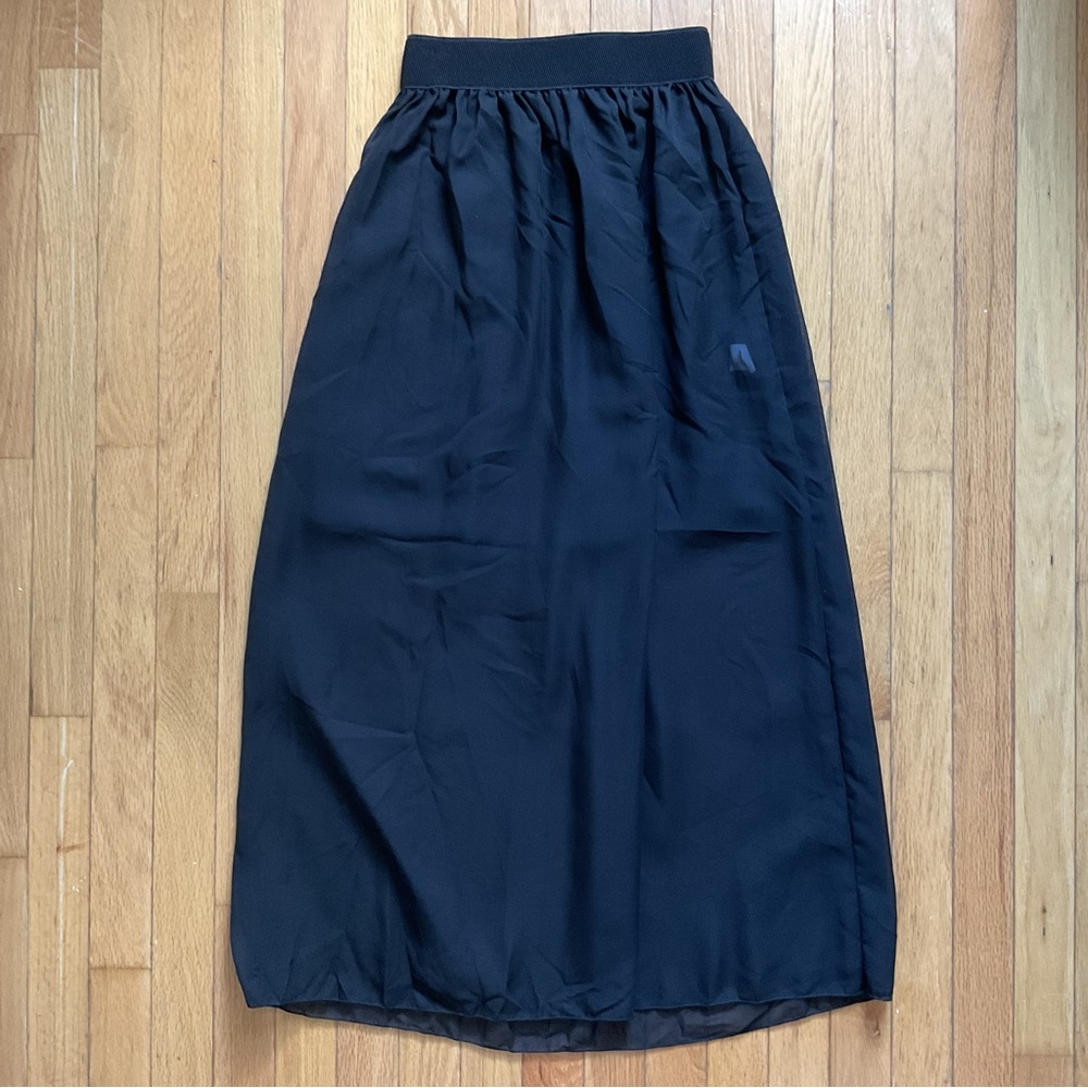 Sheer Black Maxi Skirt Size XS/S Goth Halloween Witchy Dark Feminine
